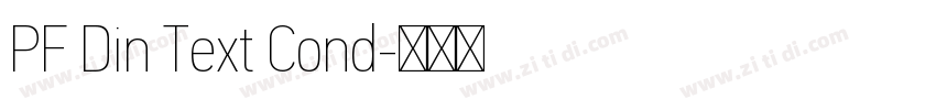 PF Din Text Cond字体转换